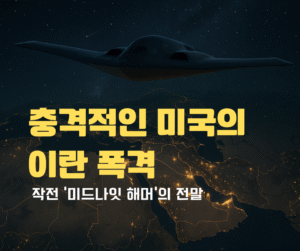 Read more about the article 2025년 충격적인 미국의 이란 폭격: 작전 ‘미드나잇 해머’의 전말 완전 분석